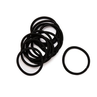 Vita Accessories sorte hårstrikk 12-pk