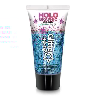 Glitter Me Up Holographic Face & Body Glitter Gel Cosmic Blue