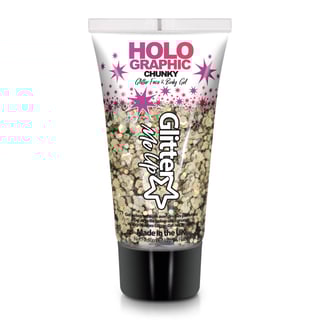 Glitter Me Up Holographic Face & Body Glitter Gel Golden Girl