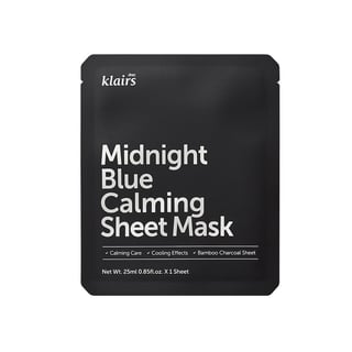 Dear, Klairs Midnight Blue Calming Sheet Mask 25 ml