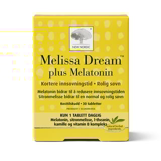 Melissa Dream plus Melatonin 30 tabletter
