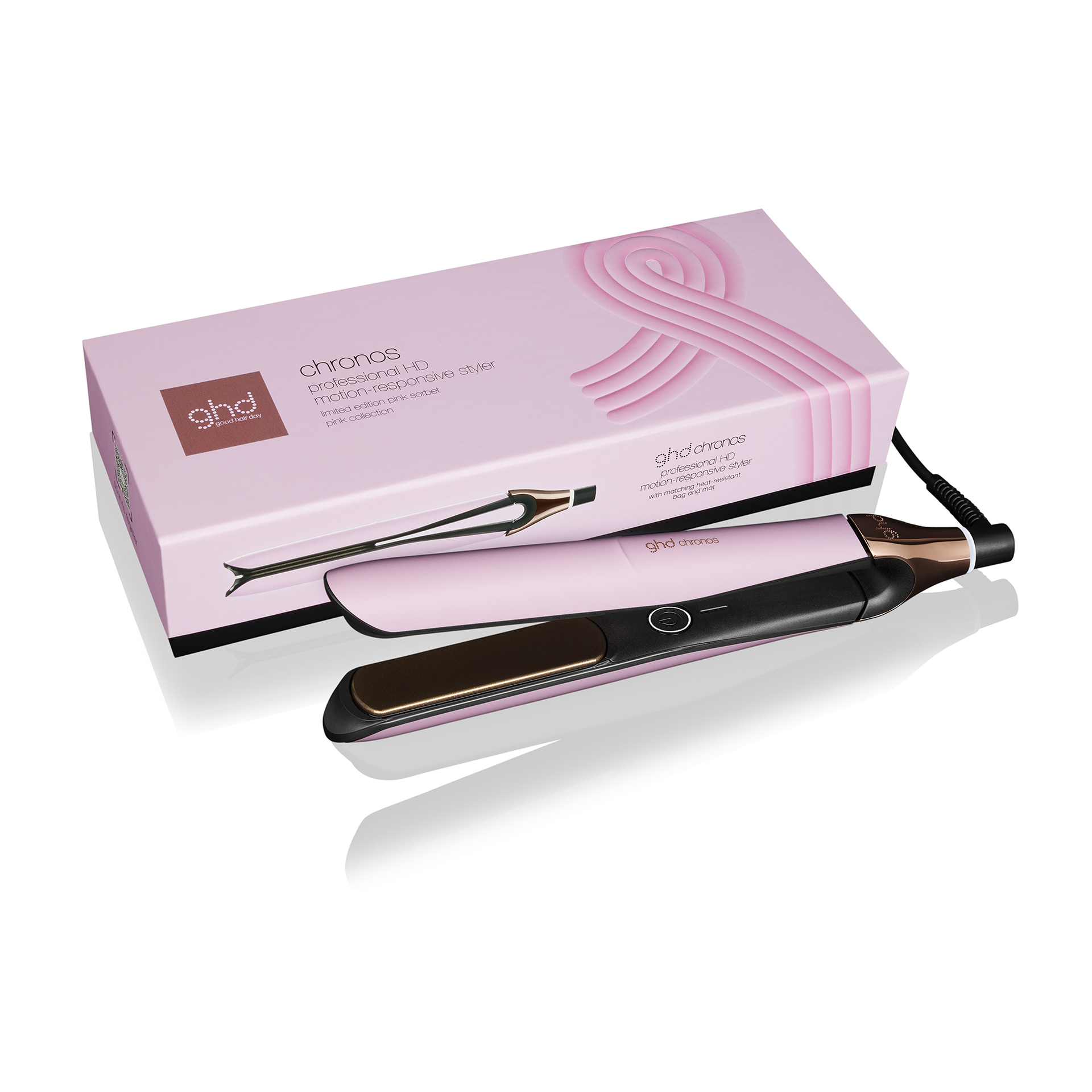 ghd Chronos Hair Straightener Pink Sorbet Edition | Vita.no