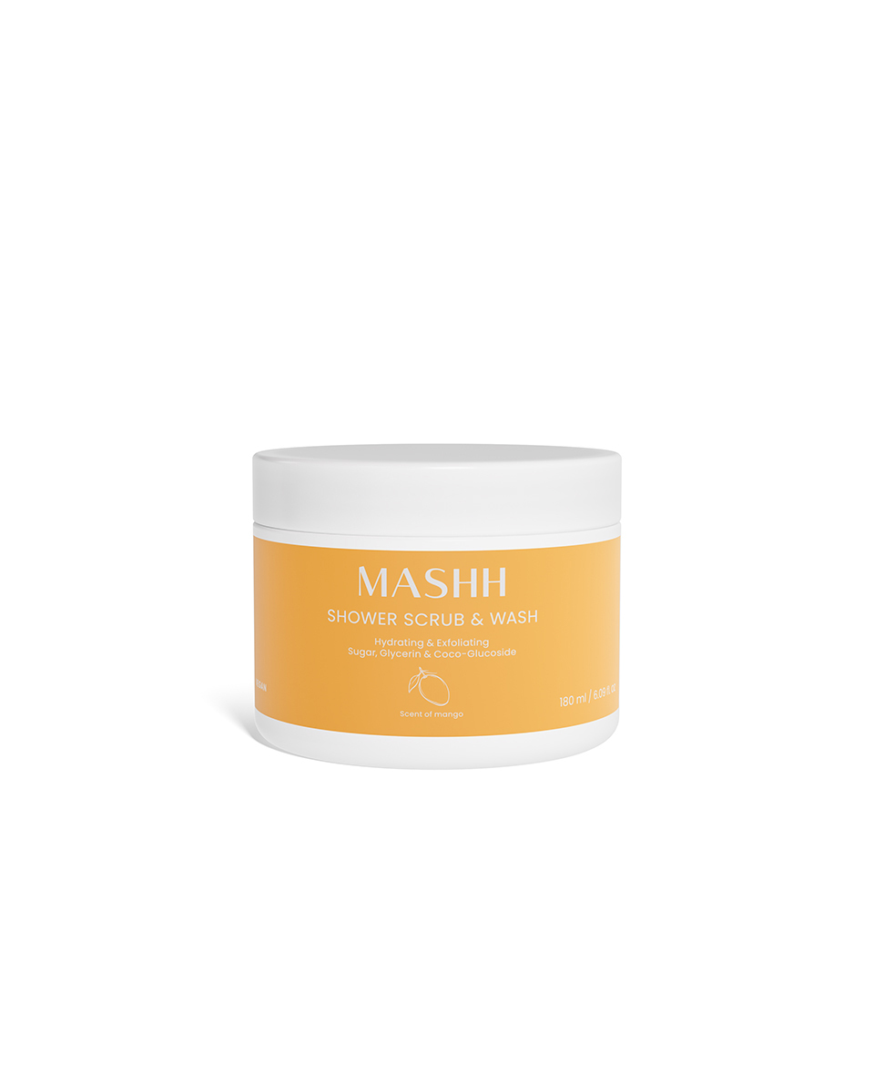 MASHH Shower Scrub & Wash 180ml - Eksfoliering og Rens | Vita.no