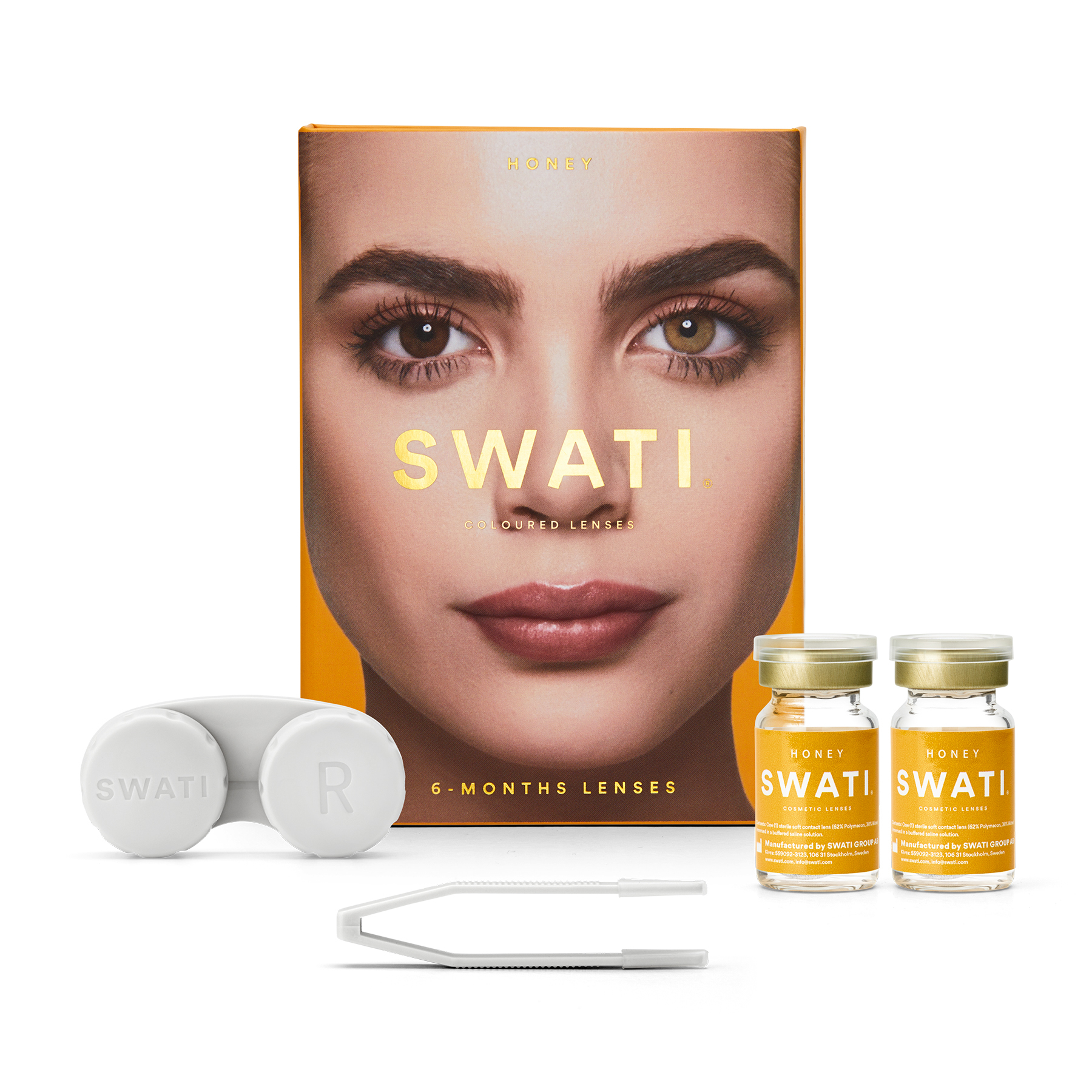 Swati Coloured Lenses Honey 6 Months 3