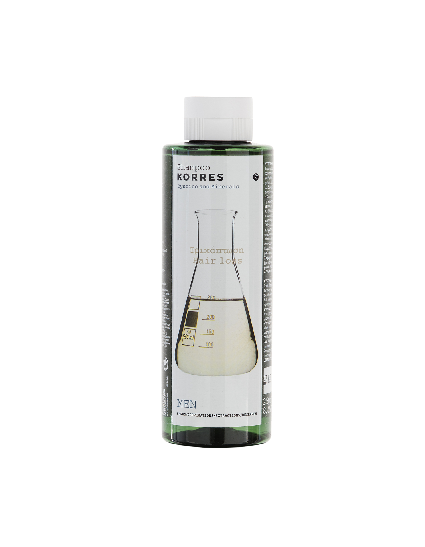 Korres Cystine and Minerals Anti Hairloss Shampoo for Men 250ml Vita.no