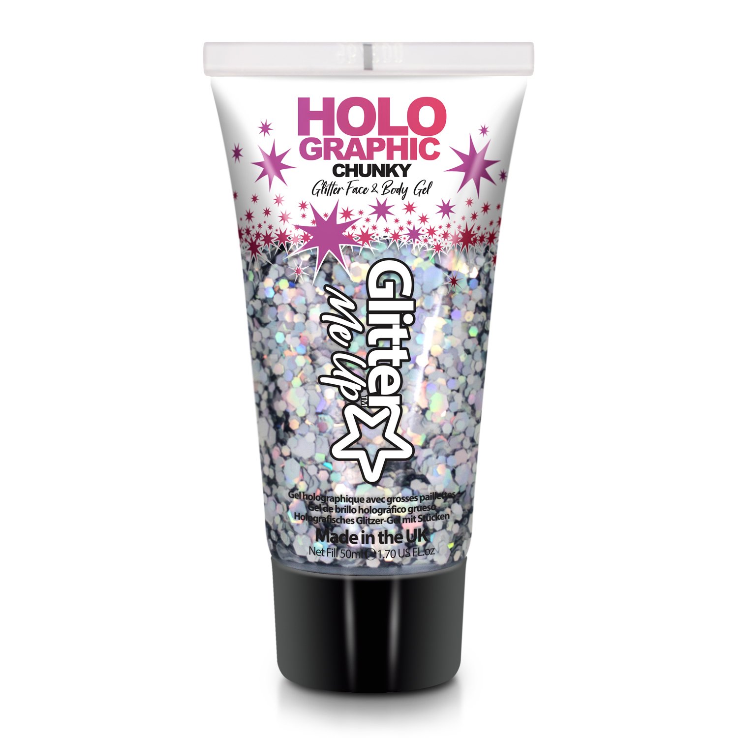 Glitter Me Up Holographic Face & Body Glitter Gel Intergalactic Vita.no