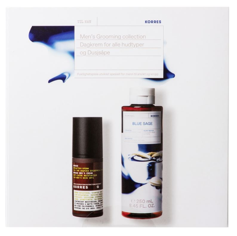 KORRES Blue Sage Shower Gel & Borage Face Cream (VERDI 438,) Vita.no