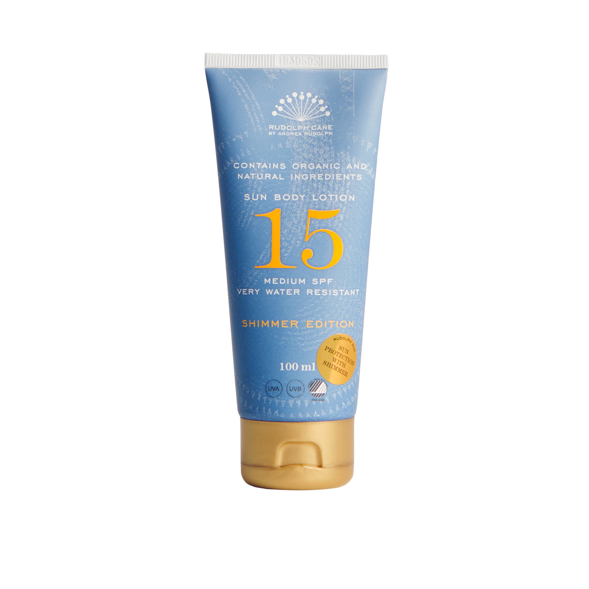 Rudolph Care Sun Body Lotion SPF 15 Shimmer Vita.no